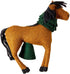 Hand Felted Wool Horse Wreath Christmas Tree Topper Arcadia Home - ARCADIA HOME